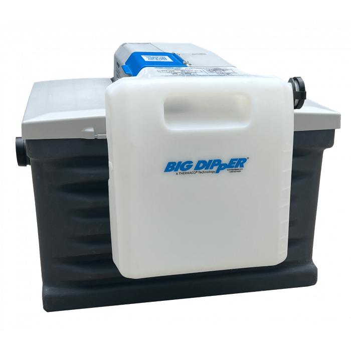 Thermaco Big Dipper W-250-IS-T Automatic 25 GPM Grease Removal NEW SERIES, PLASTIC EXTERIOR, TIMER